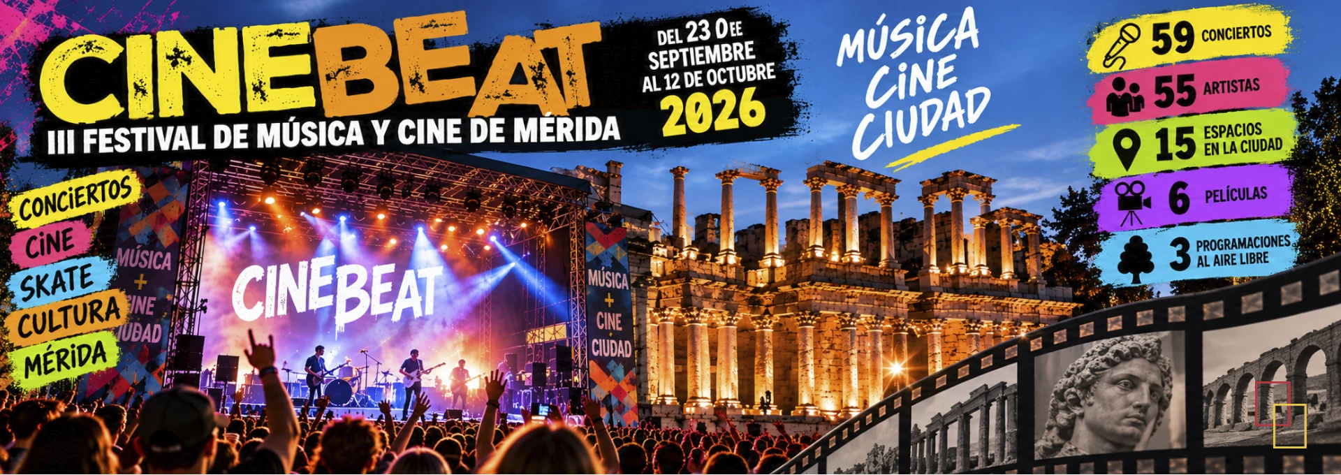 CineBeat 2026 en Mérida