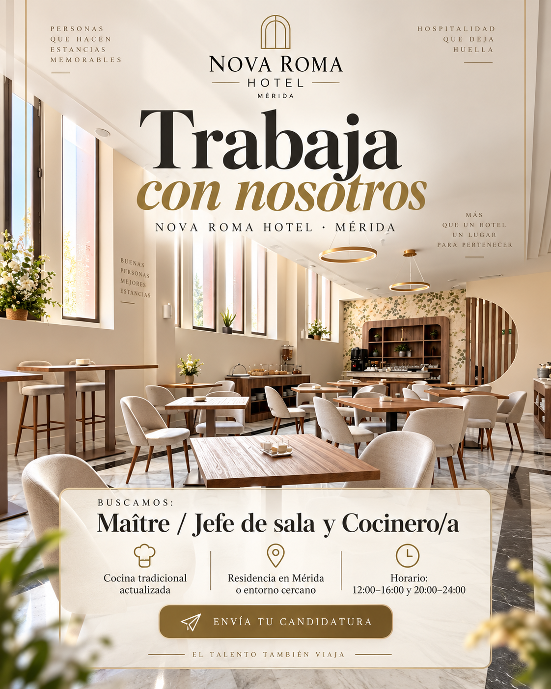 Espacio de desayuno y restauración de Nova Roma Hotel